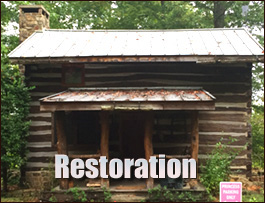 Historic Log Cabin Restoration  Clay County, North Carolina